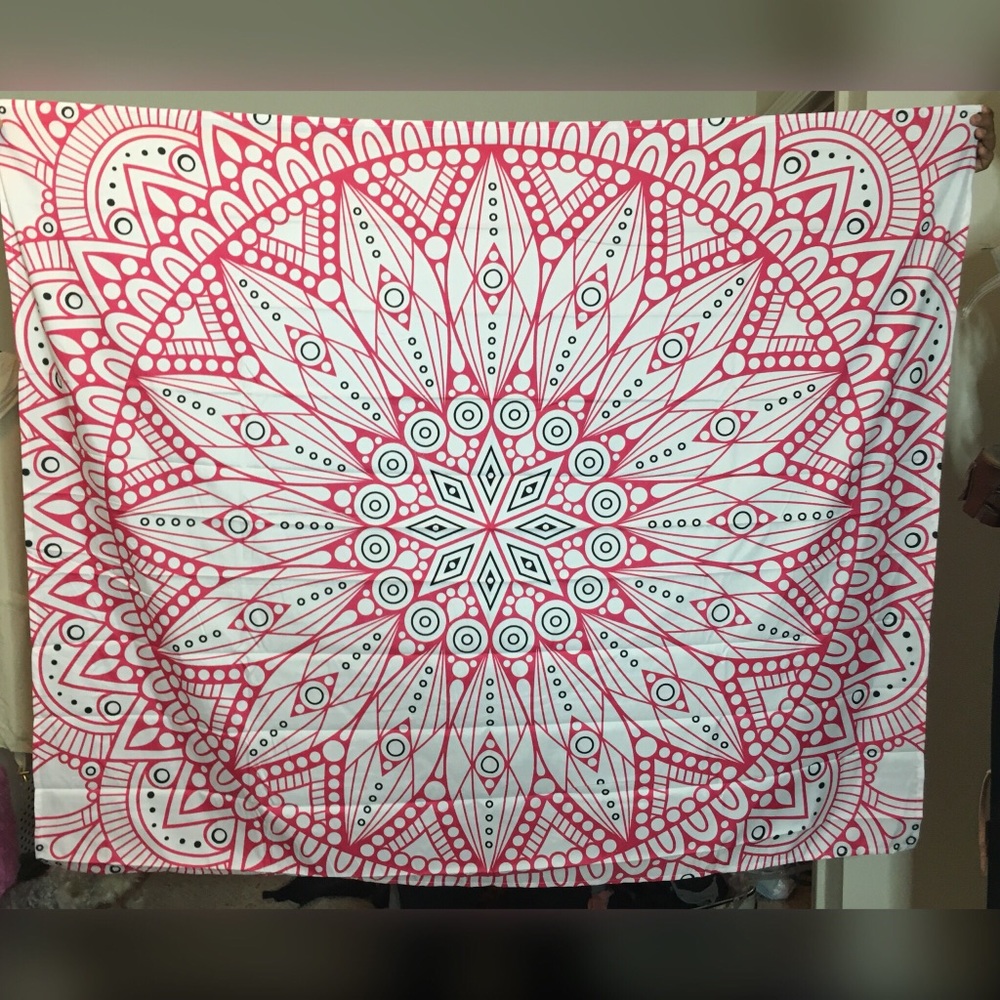 Brand New Pink and White Tapestry